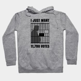 11780 Votes Meme Trump for Prison Funny Hoodie